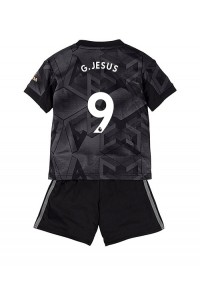 Arsenal Gabriel Jesus #9 Babyklær Borte Fotballdrakt til barn 2022-23 Korte ermer (+ Korte bukser)